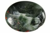 1.7" Polished Bloodstone (Heliotrope) Pocket Stone - Photo 4